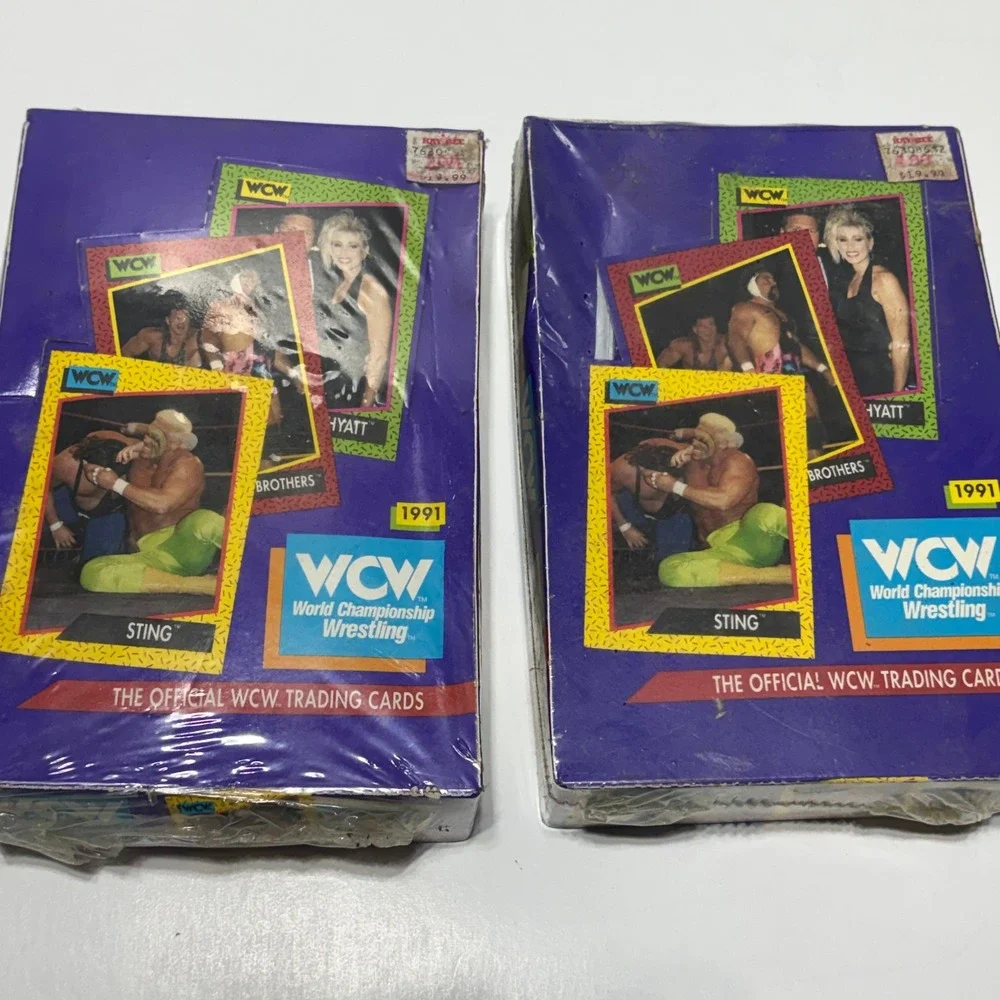 WCW World Championship Wrestling 1991 Trading Cards Sealed Box Lot of 2 Impel